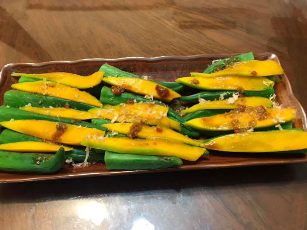 秋葵芒果料理