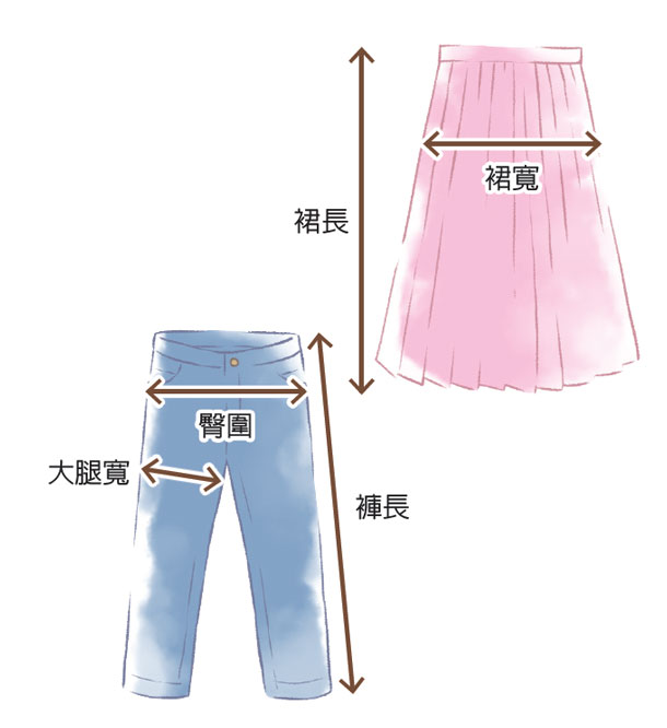 如何正確測量裙子和褲子的尺寸